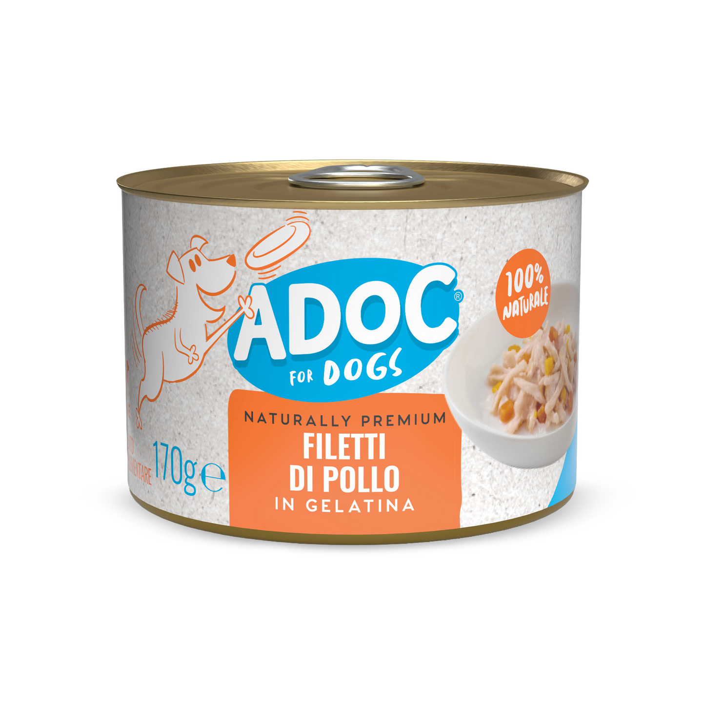 Confezione ADOC Filetti di pollo 170 g per cani