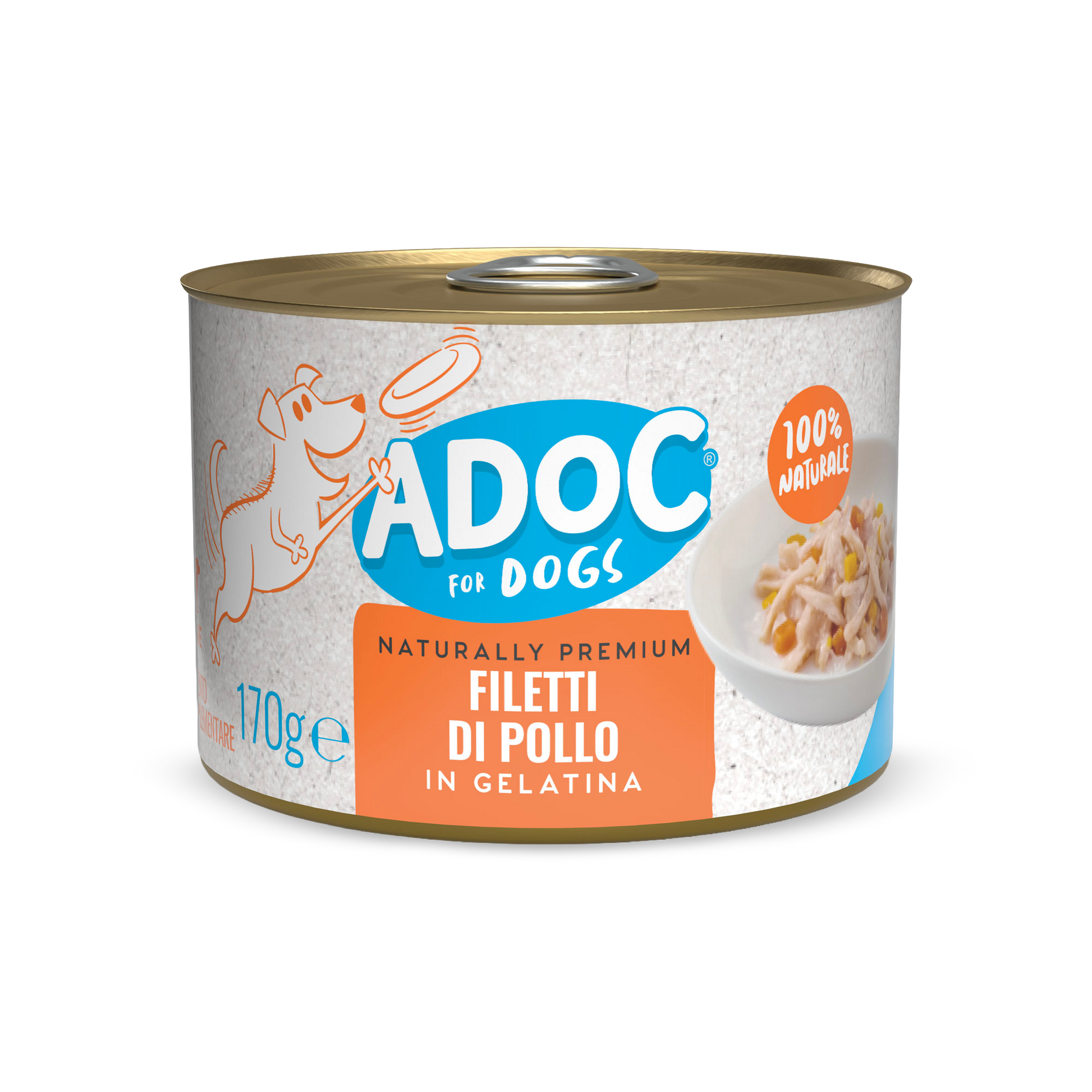 Confezione ADOC Filetti di pollo 170 g per cani