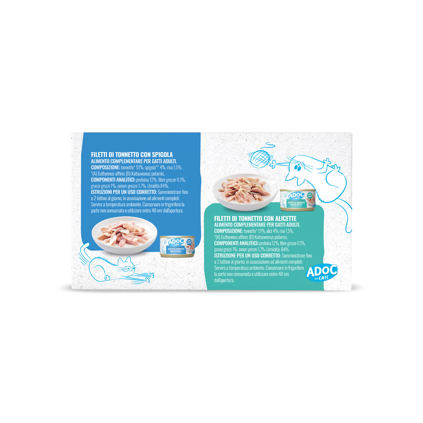 Multipack filetti di Tonnetto con Spigola e Tonnetto con Alicette