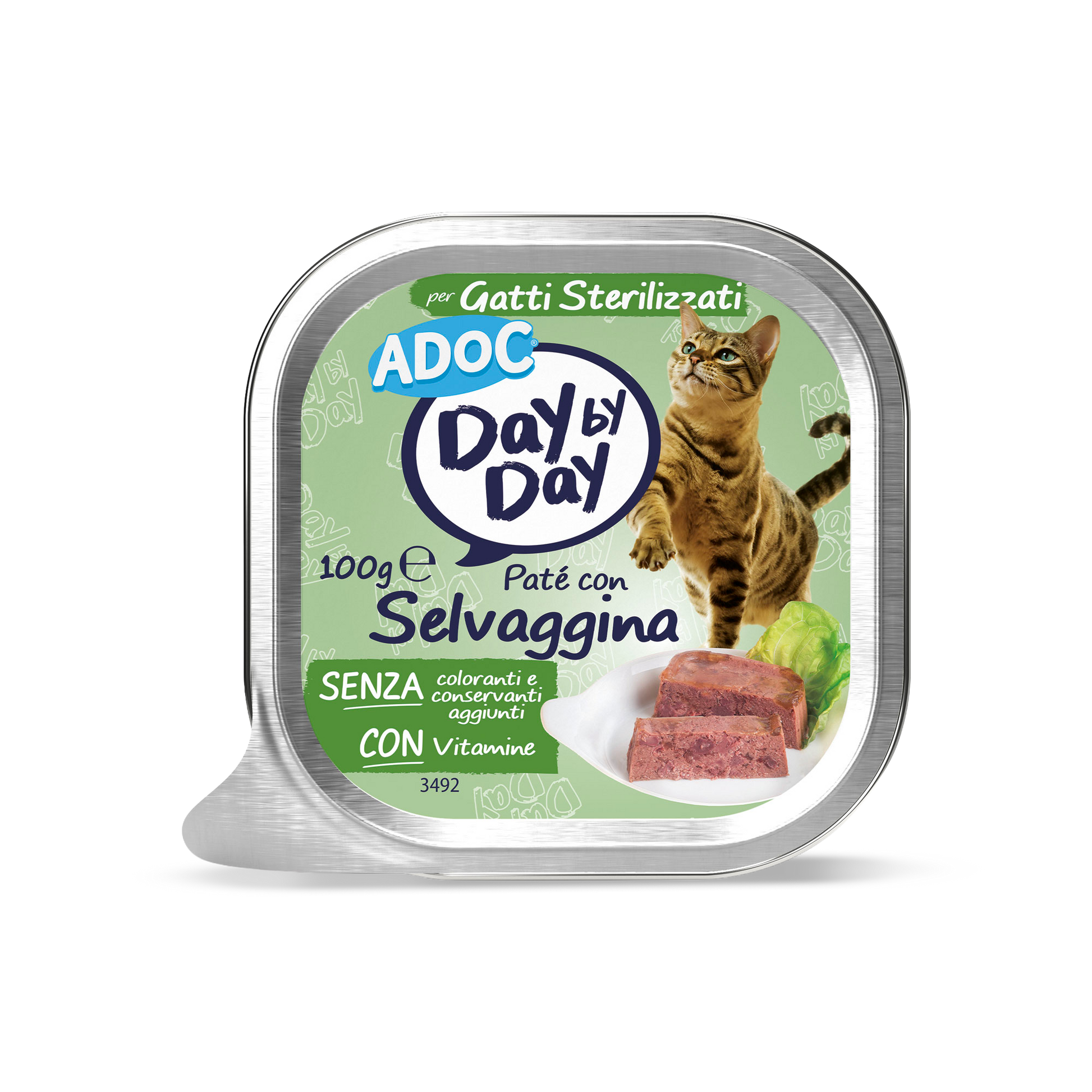 Confezione ADOC Paté con selvaggina 100 g per gatti