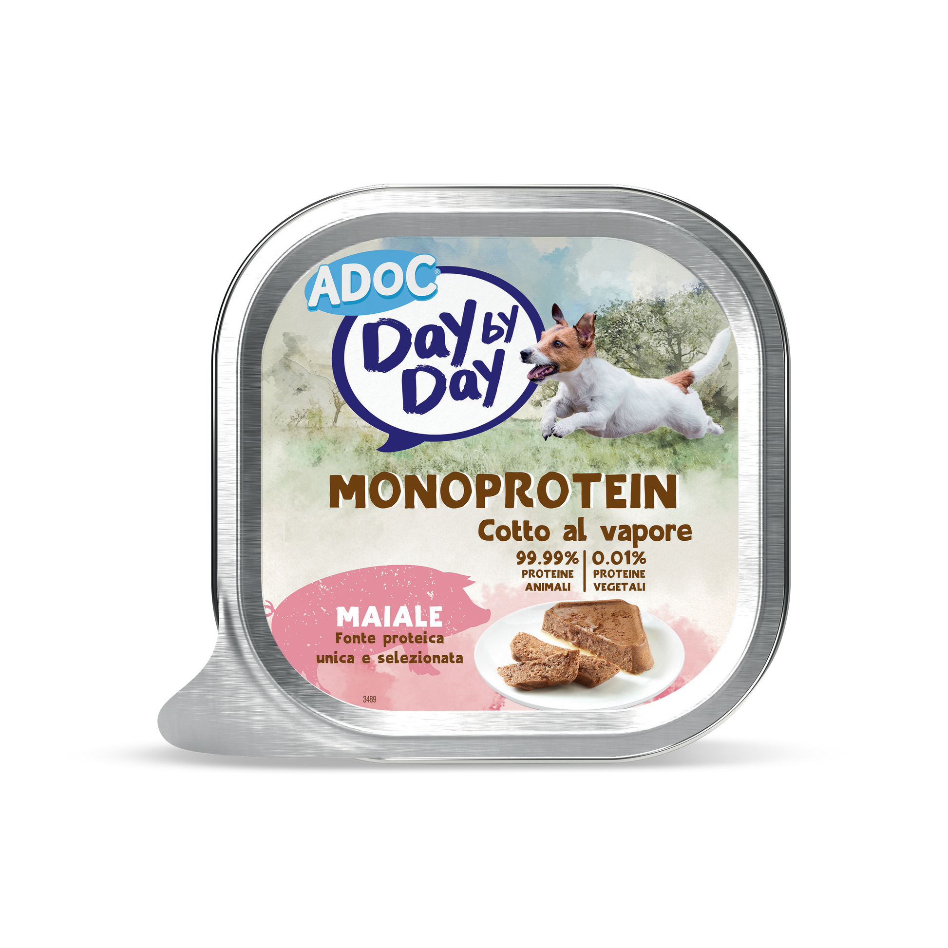 Confezione ADOC Paté con maiale 100 g per cani